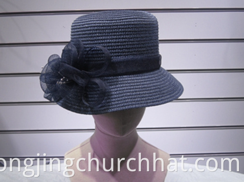 Navy Boater Hat